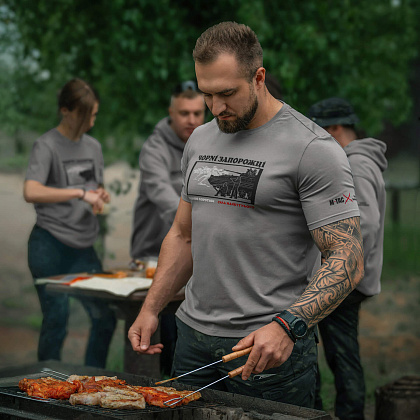 M-Tac футболка Чорні Запорожці Light Grey– Мілітарист - зображення 21