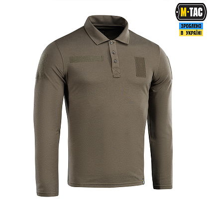 M-Tac поло тактическое длинный рукав 65/35 Dark Olive– Милитарист - фото 3