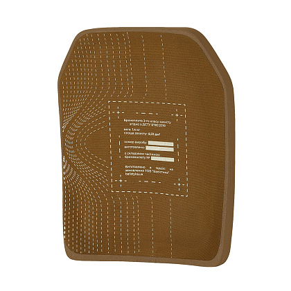 Балістика Бронепластина надлегка з демпфером розміру L 3-го класу захисту НВМПЕ– Мілітарист - зображення 3