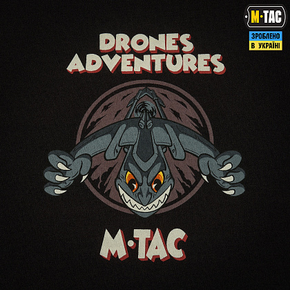 M-Tac футболка Drones Adventures Cotton Hard Black– Мілітарист - зображення 11