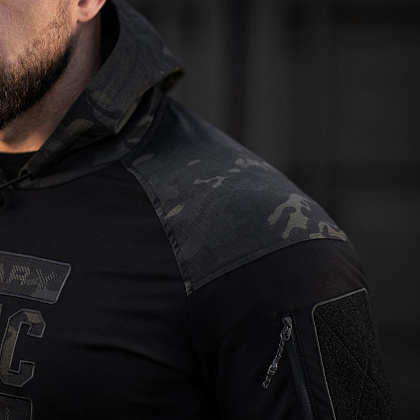 M-Tac кофта Hoodie Combat Black Edition Black Multicam– Милитарист - фото 24