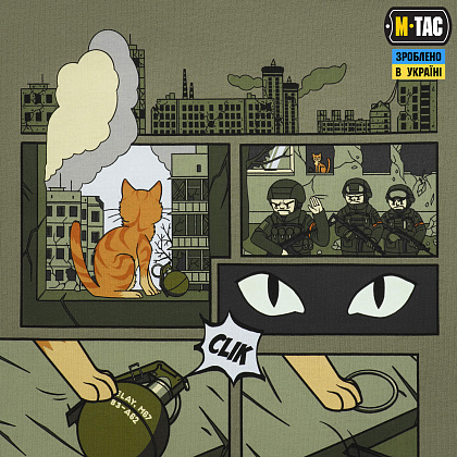 M-Tac футболка Orange Cat Cotton Hard Light Olive– Мілітарист - зображення 10