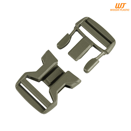 Woojin Plastic фастекс с замком Dual Double Lock Champion 38mm Olive– Милитарист - фото 3