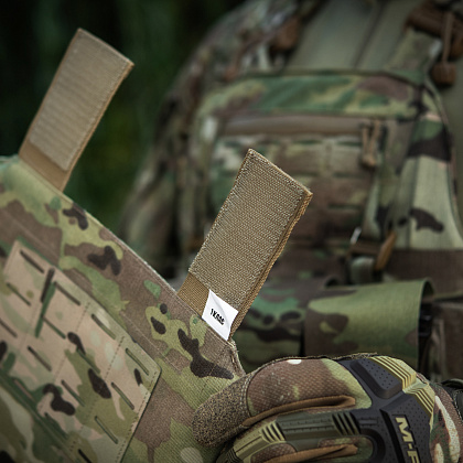 M-Tac фартух протиуламковий з балістичним пакетом 1 клас (BRONYX) Laser Cut Multicam– Мілітарист - зображення 19