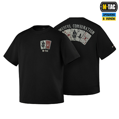 M-Tac футболка Powerful Combination Cotton Hard Black– Мілітарист - зображення 1