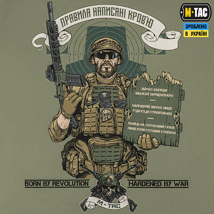M-Tac футболка Заповіді стрільця Light Olive– Милитарист - фото 5