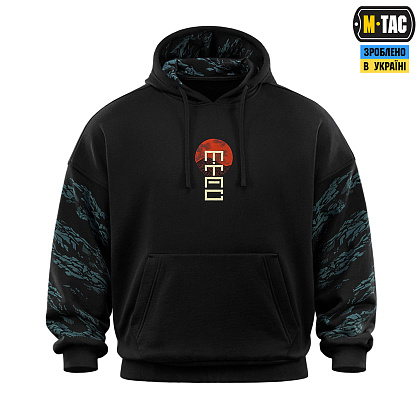 M-Tac кофта Hoodie Two samurai Oversize Cotton Hard Black– Милитарист - фото 3