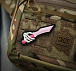M-Tac нашивка Skeleton Knife PVC Pink– Милитарист - миниатюра 4