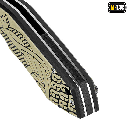 M-Tac ніж складний Type 12 Scandinavian Black/Sand– Мілітарист - зображення 8