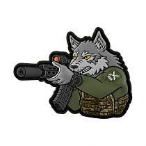 Нашивка Wolf 225 ОШП PVC– Мілітарист