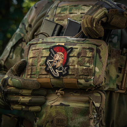 M-Tac нашивка шлем Vivere Est Militare (вышивка)– Милитарист - фото 7