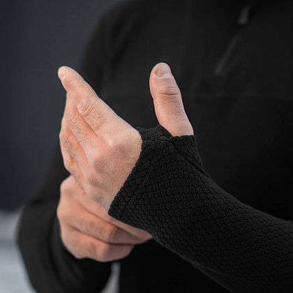 M-Tac термосорочка фліс Delta Level 2 Hex Black– Мілітарист - зображення 16