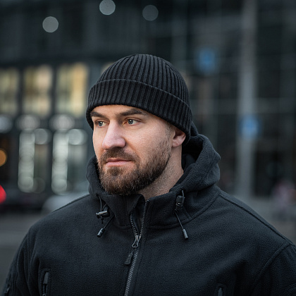 M-Tac шапка вязаная 100% акрил Black– Милитарист - фото 7