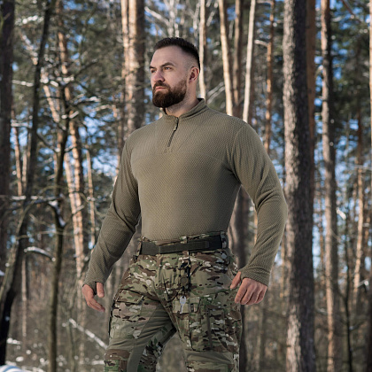 M-Tac термосорочка фліс Delta Level 2 Hex Tan– Мілітарист - зображення 19