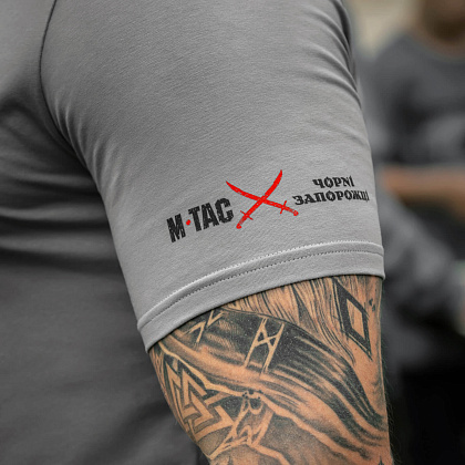 M-Tac футболка Чорні Запорожці Light Grey– Мілітарист - зображення 10