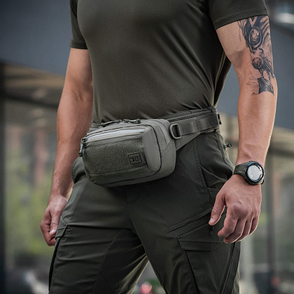 M-Tac сумка City Waist Bag с липучкой Lite-C Elite Ranger Green– Милитарист - фото 12