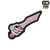 M-Tac нашивка Skeleton Knife PVC Pink– Милитарист