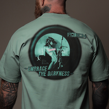 R3ICH футболка Embrace for darkness Смарагд - зображення 3 R3ICH футболка Embrace for darkness Смарагд– Мілітарист - зображення 3
