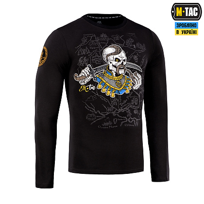M-Tac футболка Земля Козаків длинный рукав Black– Милитарист - фото 3