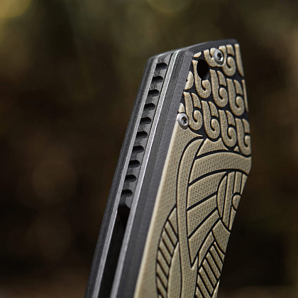 M-Tac ніж складний Type 12 Scandinavian Stonewash Black/Sand– Мілітарист - зображення 14