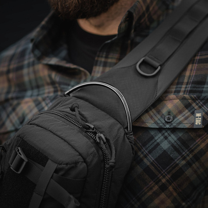 M-Tac сумка Sling Civilian Lite-NR Black– Милитарист - фото 21