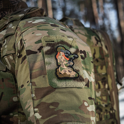 M-Tac нашивка Tactical girl №6 PVC redhead Hooligan Olive V2– Мілітарист - зображення 11