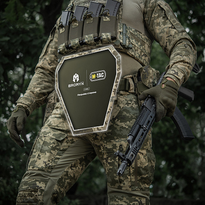 M-Tac фартук противоосколочный с баллистическим пакетом 1 класс (BRONYX) Laser Cut XL MM14– Милитарист - фото 25