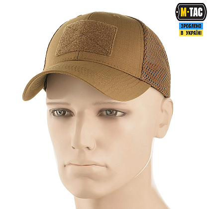 M-Tac бейсболка тактична з сіткою Elite Flex Coyote Brown– Мілітарист - зображення 1