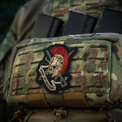 M-Tac нашивка шлем Vivere Est Militare (вышивка)– Милитарист - фото 4