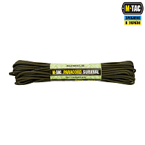 M-Tac паракорд Survival OD Green 15м– Мілітарист