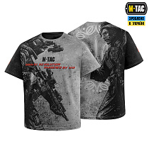 M-Tac футболка Warrior 1919 Oversize Light Grey– Милитарист
