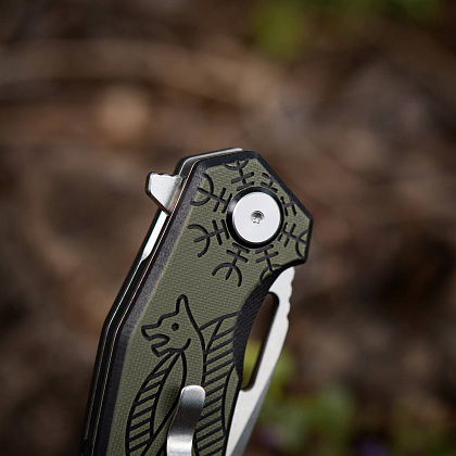M-Tac ніж складний Type 12 Scandinavian Stonewash Black/Olive– Мілітарист - зображення 27