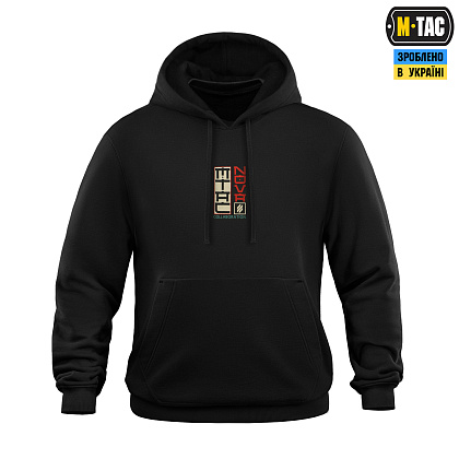 M-Tac кофта Hoodie Cotton Hard Вивозь Життя Black– Мілітарист - зображення 3