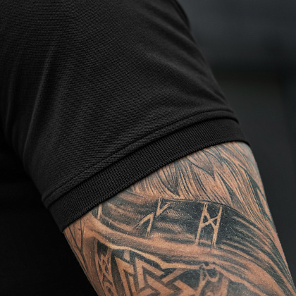 M-Tac поло Basic 65/35 Black– Мілітарист - зображення 12