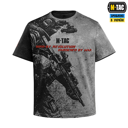 M-Tac футболка Warrior 1919 Oversize Light Grey– Милитарист - фото 3