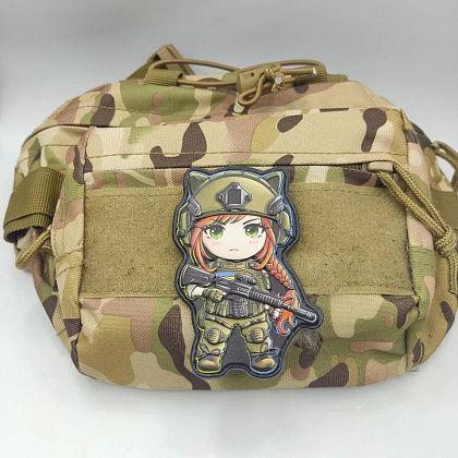 Шеврон Військова дівчина– Мілітарист - зображення 3