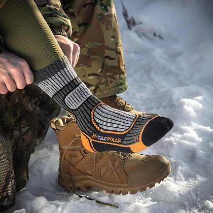 M-Tac шкарпетки Polar Merino 40% Black– Мілітарист - зображення 11