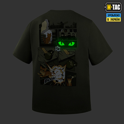 M-Tac футболка Orange Cat Cotton Hard Light Olive– Мілітарист - зображення 6