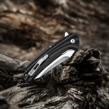 M-Tac ніж складний Type 21 Dragon skin Black/Steel– Мілітарист - зображення 16
