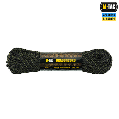 M-Tac паракорд Dragon Cord 30m Black/Ranger Green– Мілітарист - зображення 1