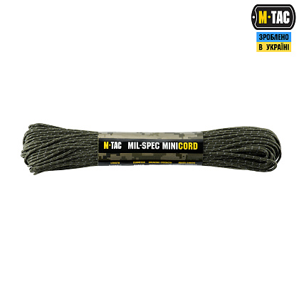 M-Tac паракорд Minicord Mil-Spec 30m Ranger Green Reflective– Мілітарист - зображення 1