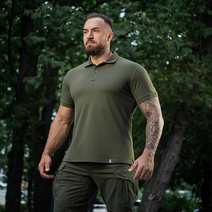 M-Tac поло Basic 65/35 Army Olive– Мілітарист - зображення 7