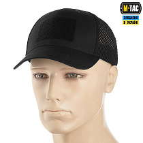 M-Tac бейсболка тактическая с сеткой Elite Flex Black– Милитарист