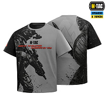 M-Tac футболка Warrior Oversize Light Grey– Милитарист