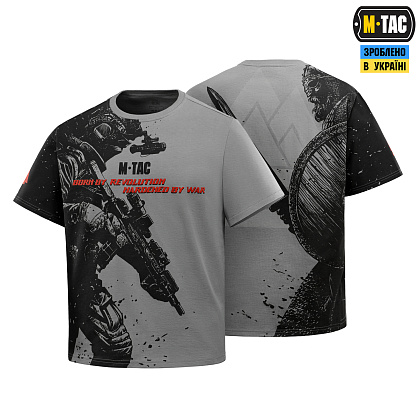 M-Tac футболка Warrior Oversize Light Grey– Милитарист - фото 1